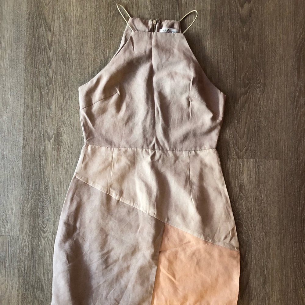 Rare London asymmetric mini dress